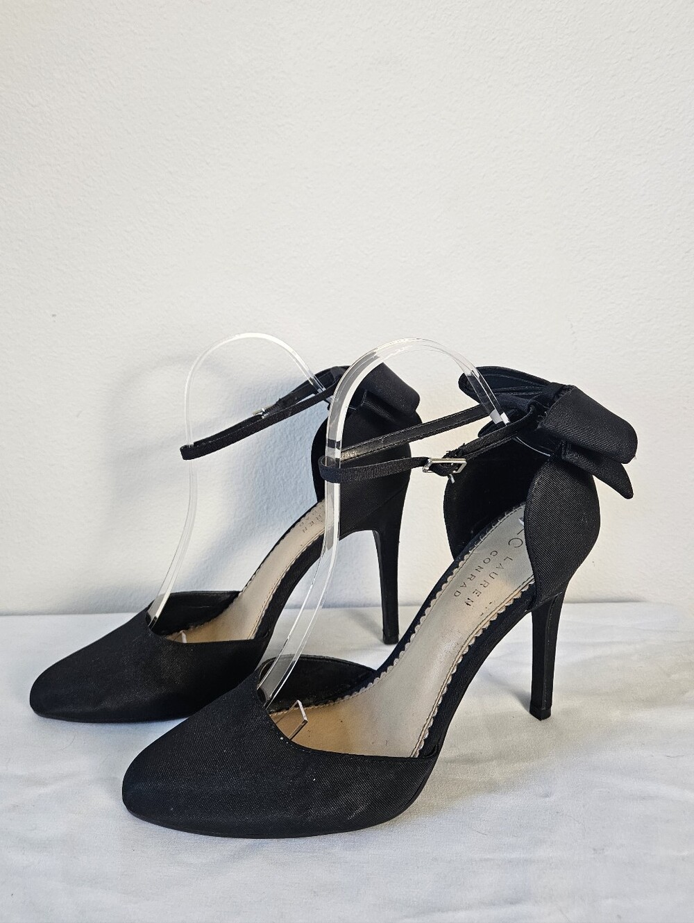 Lauren Conrad Elegant Bow Ankle-Strap Pumps - Black